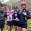Valley's relay runners Shaun Godsman, Karl Gray, Alice James, Helen Curtis and Charlotte Jackson. Pic: Helen Curtis