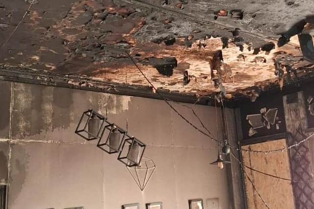 The fire caused devastation at the Halifax shop