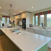 A modern kitchen, with fabulous views.