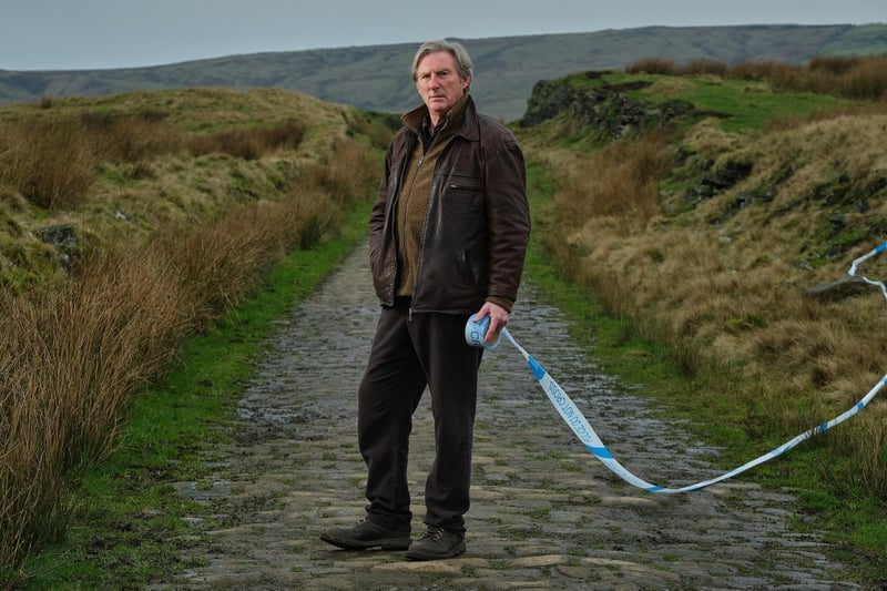 ITV drama starring Adrian Dunbar, Ridley, filmed scenes near Todmorden Wind Farm and along the canal in Todmorden. Film crews were also spotted in Sowerby Bridge. Picture: ITV/MATT SQUIRE