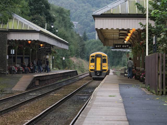 Hebden Bridge Railway Station.