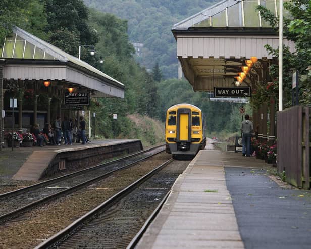 Hebden Bridge Railway Station.