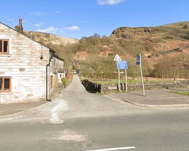 The junction of Warland Gate End, Walsden, with the main Rochdale Road. Picture: Google