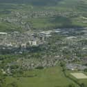 An aerial view of Brighouse where thousands of new homes could be created on fields and open spaces as part of Calderdale's controversial Local Plan, which was adopted by councillors in March 2023.