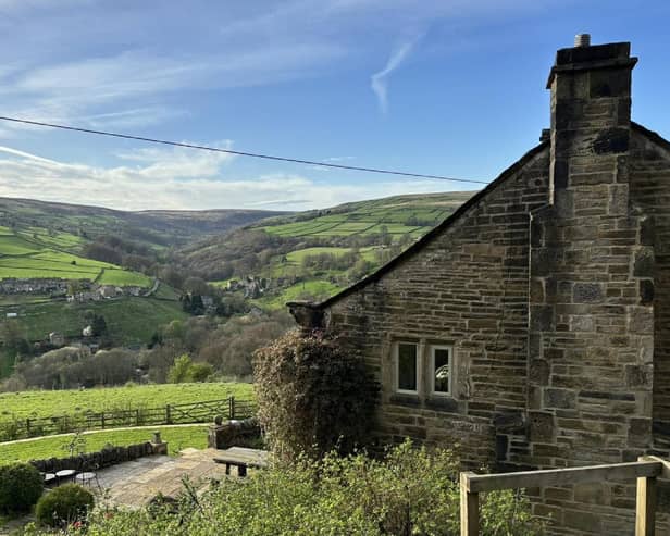 The Grade II listed property offers stunning views of the countryside