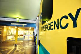 Ambulances were seen in Hipperholme