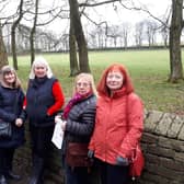 Fighting to protect open spaces. Brian Crossley, left, with fellow campaigners have been battling to conserve countryside sites in Shelf and Northowram that could be carved up for future development as part of Calderdale's controversial Local Plan
