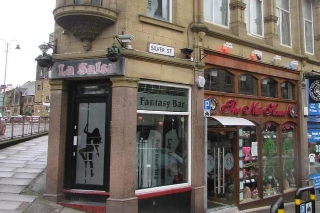 Lap dancing venue La Salsa and cocktail bar The Nut House, on Silver Street in Halifax town centre, are on the market for £699,995. The cocktail bar is licensed for 240 guests, and La Salsa is licensed for a further 120 guests.