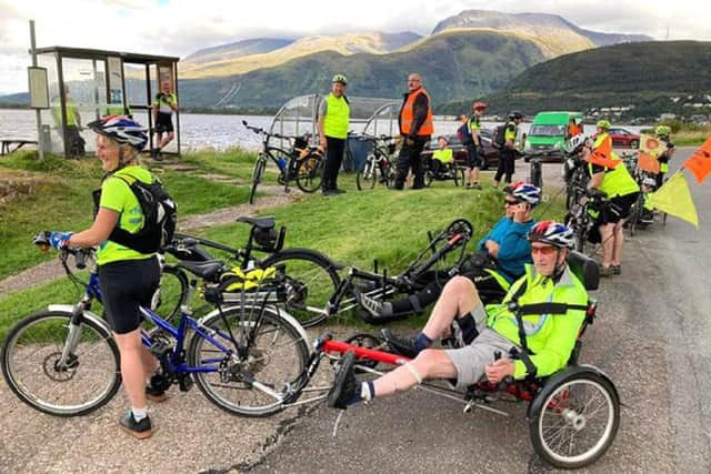 Four disabled cyclists and their support riders will take part in a ten hour, 100 mile challenge
