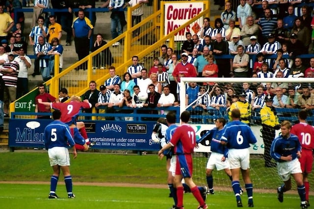 Pre-season friendly against Huddersfield at The Shay on July 19, 2003.