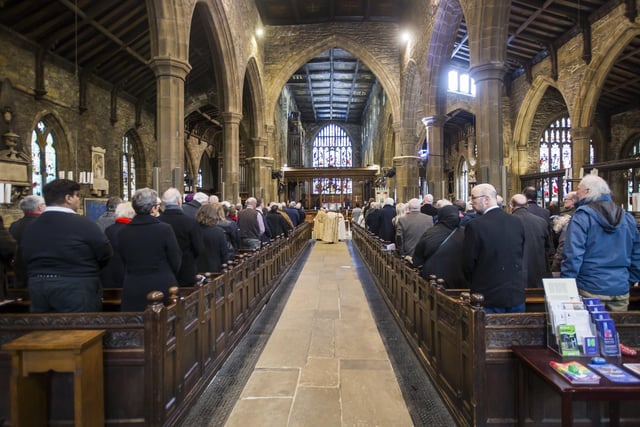 People flocked to Halifax Minster to pay their last respects