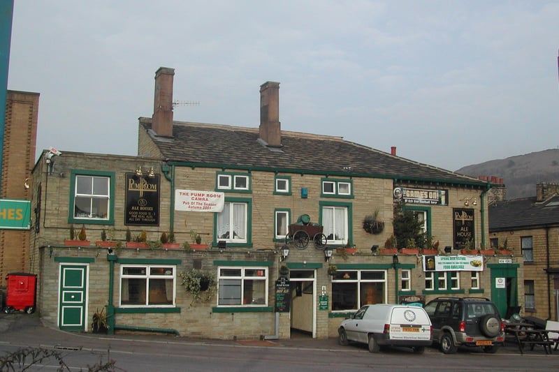 This picture shows Halifax pub The Pump Room before it was demolished back in June 2015.