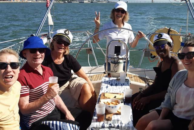 All aboard Salty Planet Sailing Yacht Charter