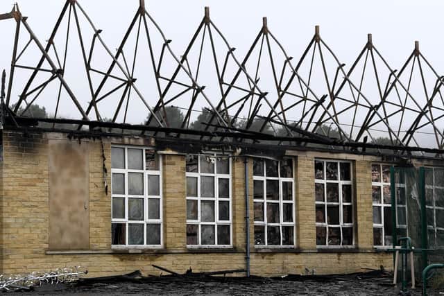 Ash Green Community Primary School's upper site after the fire