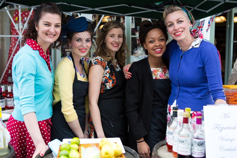 The ladies at Ryecorn at the 2015 Brighouse 1940s weekend