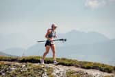 Hanni Maeer flew the Harriers' colours at the Hochfügen Hightrails Festival.