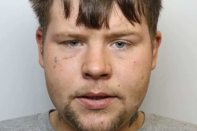 James Chatterton, 28, was jailed for burglary, attempted burglary and vehicle interference