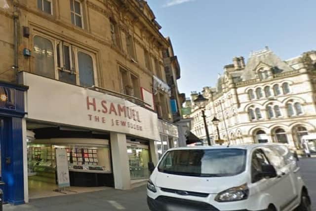 The premises – now vacated by H. Samuel jewellers – at Crown Street, Halifax. Picture: Google