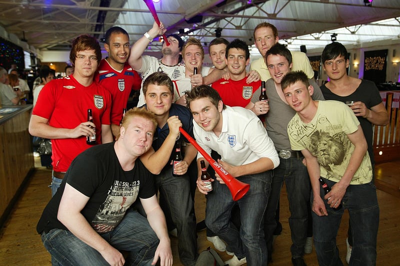 World Cup party at The Venue, Bowers Mill, Barkisland. Barge Albion football team