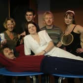 Cast from the Hebden Bridge Little Theatre's Gym and Tonic back in 2004.