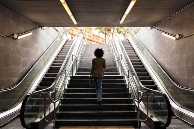 Research shows climbing more than five flights of stairs daily could reduce risk of cardiovascular disease by 20 per cent. Photo: AdobeStock