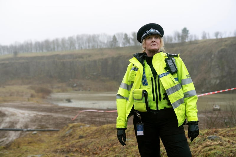 A body was found in Baitings Dam during episode one. The real Baitings Dam is located near Ripponden but these scenes were filmed at Buck Park Quarry, Denholme. Picture: BBC/Lookout Point/Matt Squire.