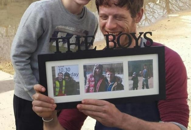 James Norton with Rhys Connah, who plays Ryan Cawood in Happy Valley