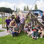Rhys Connah, who starred in BBC TV drama Happy Valley as Ryan, brought his forestry skills to Forget Me Not Children’s Hospice on Saturday to the delight of children, parents and staff