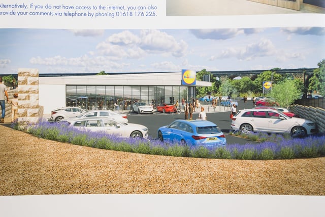 Exhibition of plans for Lidl store in West Vale.