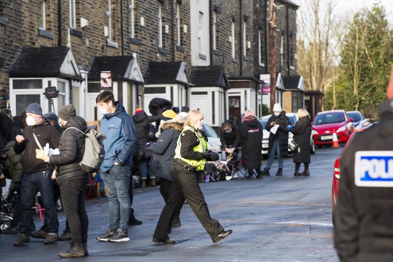 Happy Valley stars Sarah Lancashire and Siobhan Finneran have said they enjoyed trying out the various cake on offer in Hebden Bridge when they were filming the show there