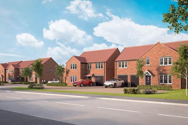 CGI image of proposed housetypes to be built if plans for development are approved