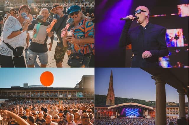 18 photos from last night's Human League gig at Halifax's Piece Hall