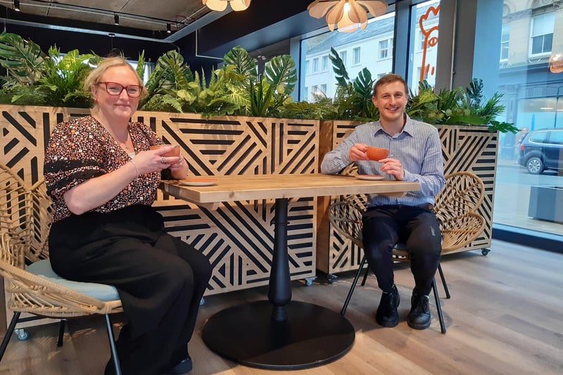 Sister and brother Vicky Nolan and Alex Colbeck opened Hatch Brunch House in Northgate House in Halifax town centre in January