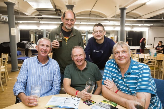 From the left, Mike Adcock, Phil Norman, Phil Clarke, Fred Norman and Steve Francis.