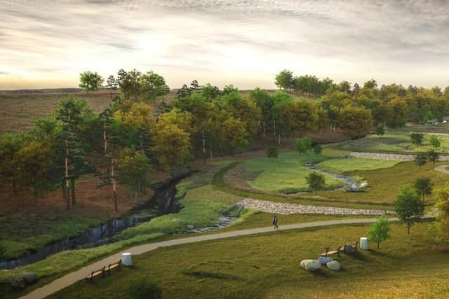 Proposed landscape design for Whinney Hill Park