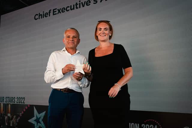 The Chief Executive’s Award, presented by the Council’s Chief Executive, Robin Tuddenham.