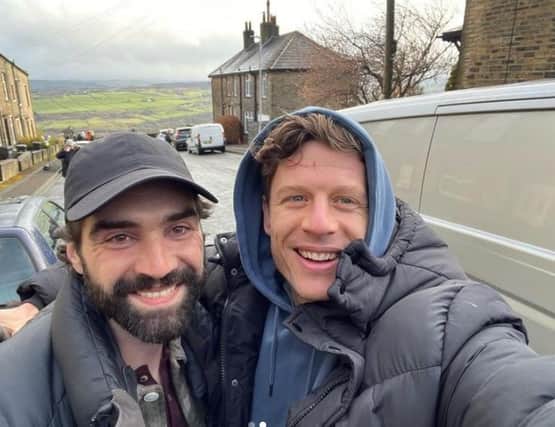 James Norton, who played Tommy Lee Royce, with Alex Secareanu, who played gangster boss Darius Kenezevic