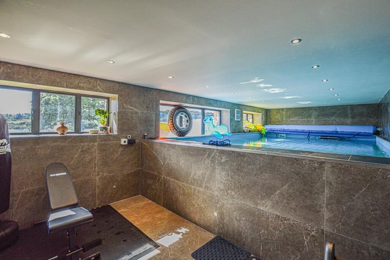 The pool room is acessed from the open plan living area.