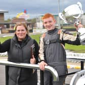 Boden Murfin followed in the footsteps of his mum Sarah when he won the National Ministox Formula title.