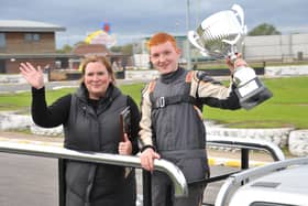 Boden Murfin followed in the footsteps of his mum Sarah when he won the National Ministox Formula title.