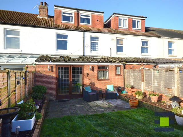This four bedroom house in Myrtle Grove, Baffins, is on the market for £385,000. It is listed by Chinneck Shaw.