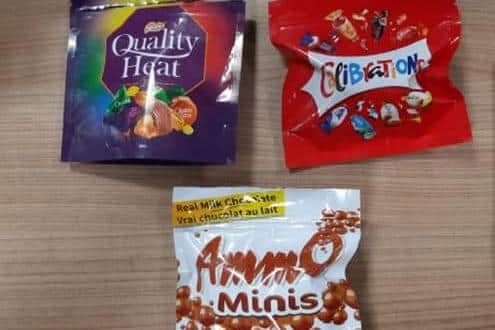 The cannabis sweets found by police