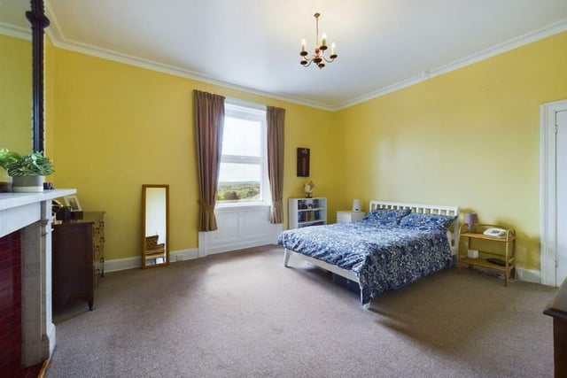 A double bedroom with far reaching views over Hipperholme and beyond.