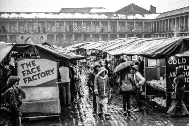 The Piece Hall In The 1980s - Open Market