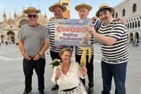 Halifax G&S Society members promoting the show.