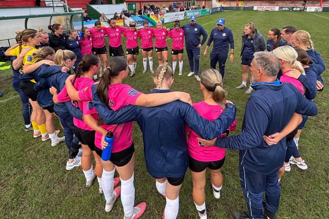 Halifax extended their fine run of form with victory over Bradford. Pic: Halifax FC Women