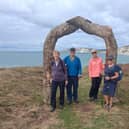 Four members of the Brighouse Friends of Overgate Hospice have taken on an incredible walking challenge around the Isle of Wight.