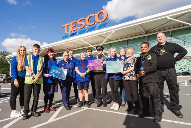 The team at Tesco. Picture: Matt Radcliffe Photography