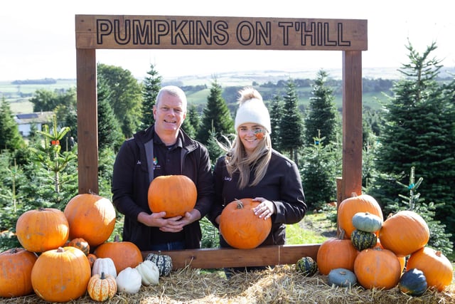 Owners Jeremy and Lucy Mothersdale at Pumpkins on T'Hill