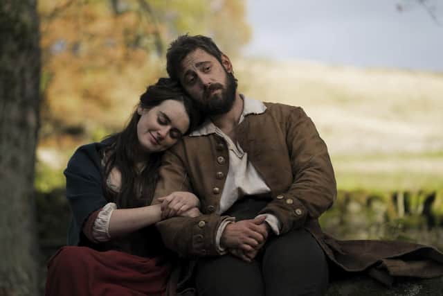 Grace Hartley (played by Sophie McShera) and David Hartley (played by Michael Socha) from The Gallows Pole. Picture: BBC/Element Pictures (GP) Limited/Objective Feedback LLC/Dean Rogers